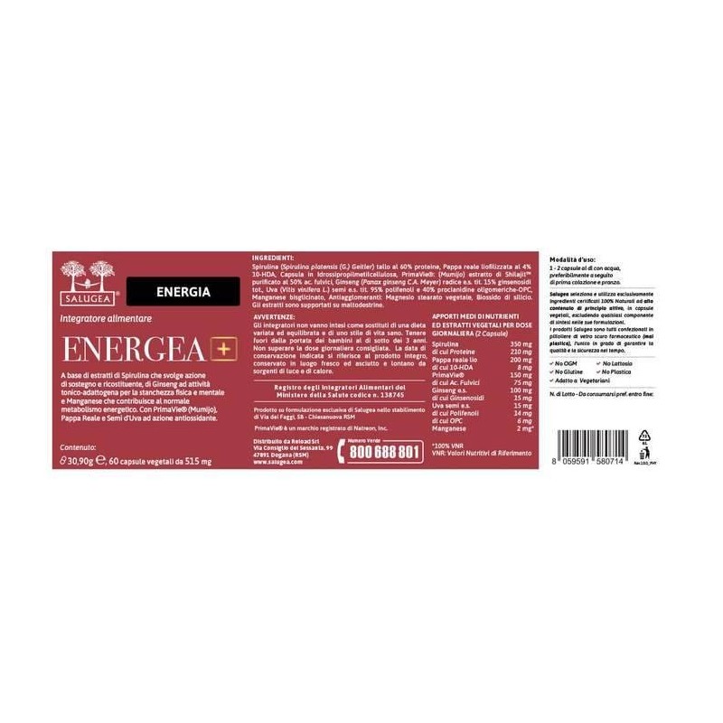 Salugea Energea+ 60 Capsule