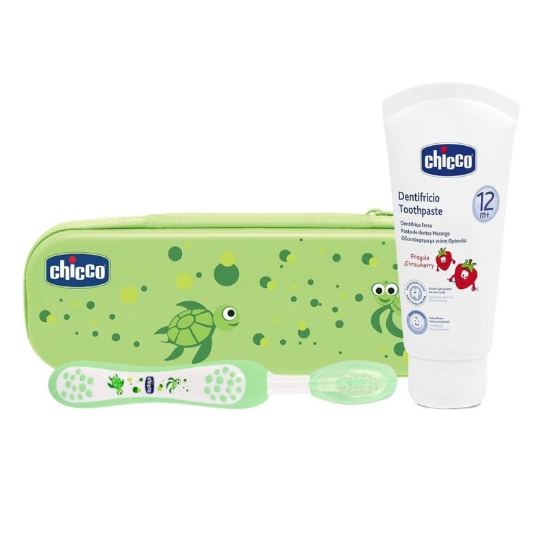Chicco Set Dentale Azzurro Con Fluoro
