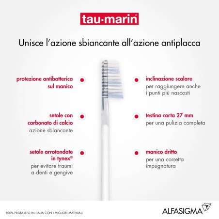 Alfasigma Taumarin Spazzolino Professional White Con Antibatterico