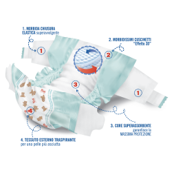 S. I. L. C. Trudi Baby Care Pannolino Bambini Maxi 7/18 Kg 18 Pezzi