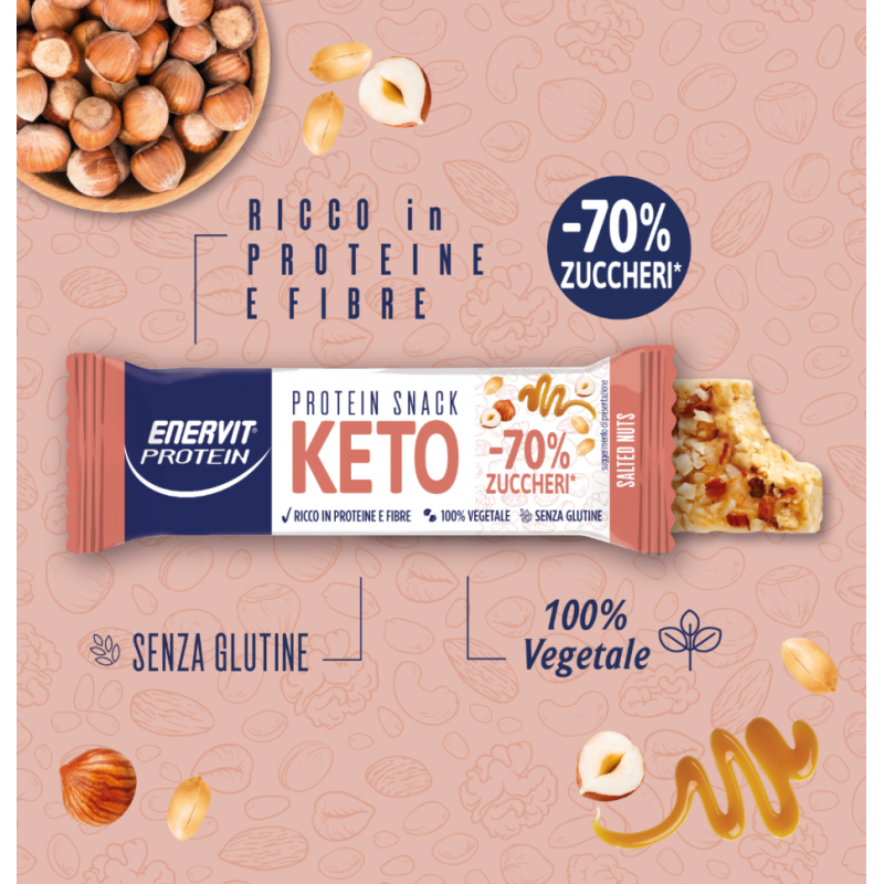 Enervit Protein Keto Snack Salted Nuts 35 G