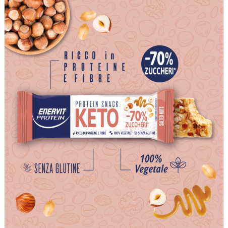 Enervit Protein Keto Snack Salted Nuts 35 G