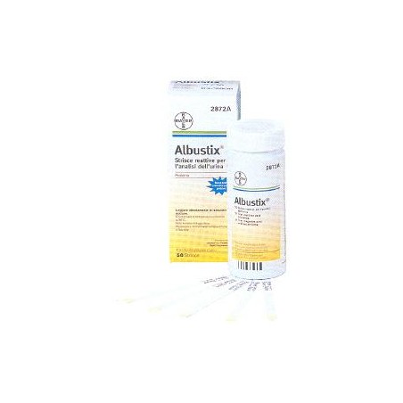 Siemens Striscia Reattiva Albustix Per Ricerca Delle Proteine Nelle Urine 50 Pezzi Codice Articolo 2872c