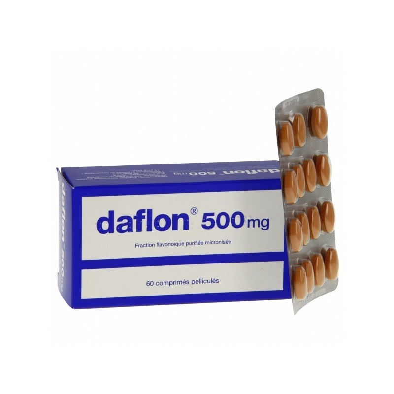 Daflon 500 Mg  Frazione Flavonoica Purificata Micronizzata 60 Compresse Rivestite Con Film