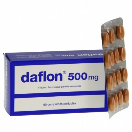 Daflon 500 Mg  Frazione Flavonoica Purificata Micronizzata 60 Compresse Rivestite Con Film