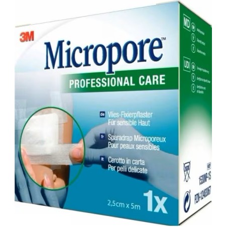 3m Italia Cerotto In Carta 3m Micropore Surgical Tape M5x25mm Refill