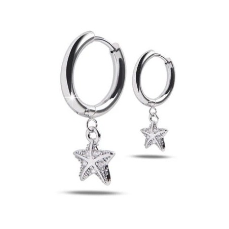 Mast Industria Italiana Mj Post 354 Cerchietto Argento Con Pendente Stella Marina