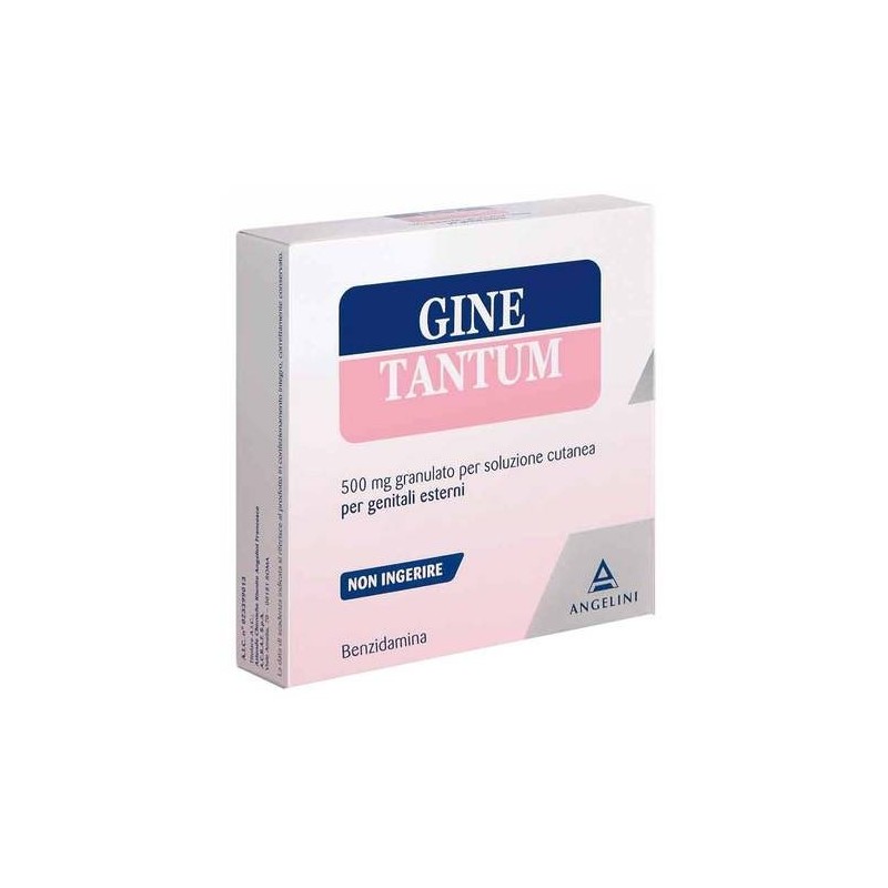 Angelini Ginetantum 500 Mg Granulato Per Soluzione Cutanea Per Genitali Esterni Ginetantum 500 Mg/10 Ml Concentrato Per Soluzion