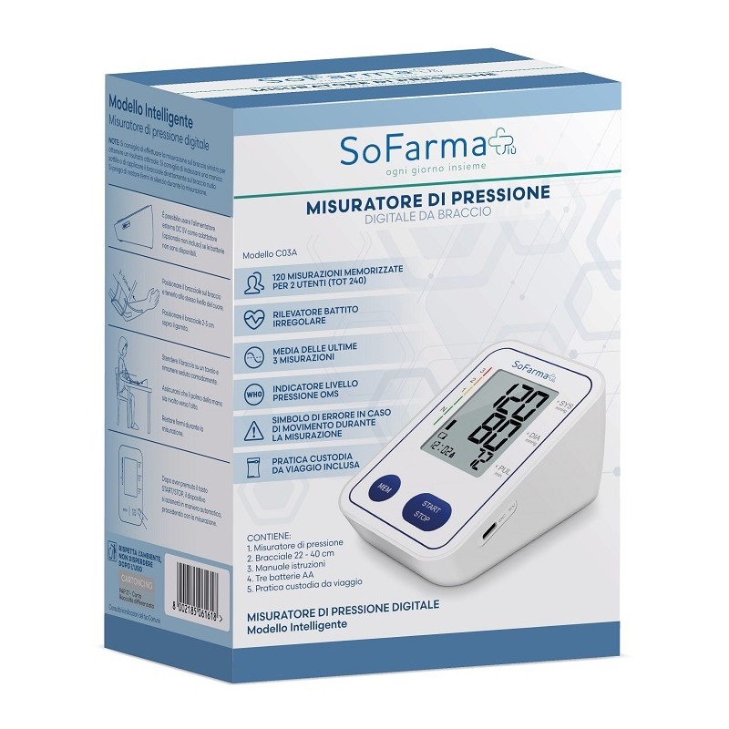 So. Farma. Morra Sfigmomanometro Digitale Da Braccio Sofarmapiu'