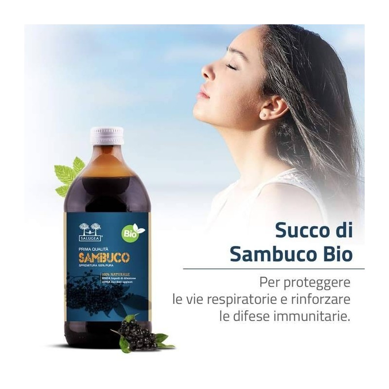 Salugea Succo Sambuco Bio 500 Ml