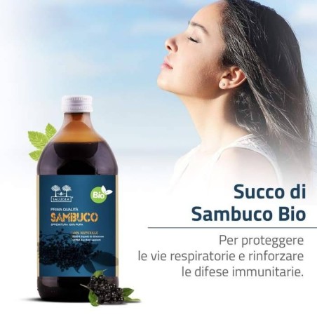 Salugea Succo Sambuco Bio 500 Ml