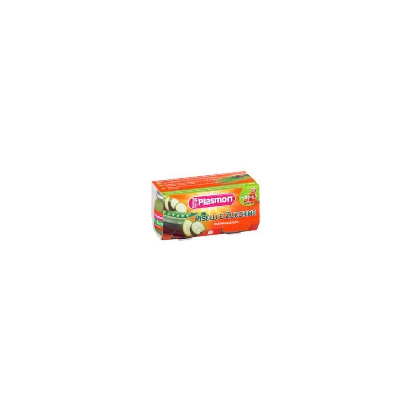 Plasmon Omogeneizzato Piselli Zucchine 80 G X 2 Pezzi