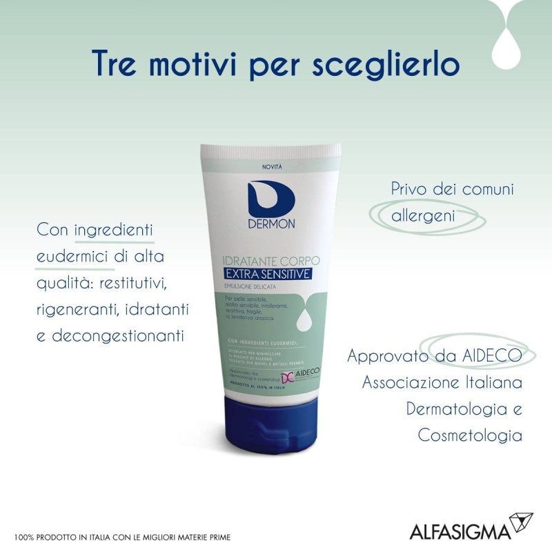 Alfasigma Dermon Idratante Corpo Extra Sensitive Emulsione Corpo 200 Ml