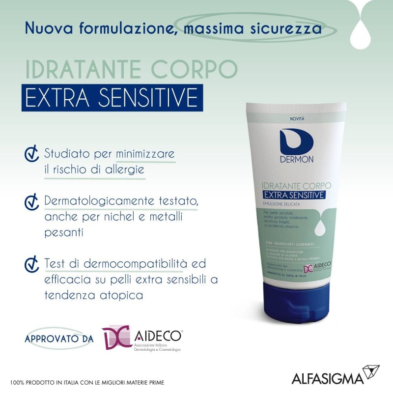 Alfasigma Dermon Idratante Corpo Extra Sensitive Emulsione Corpo 200 Ml
