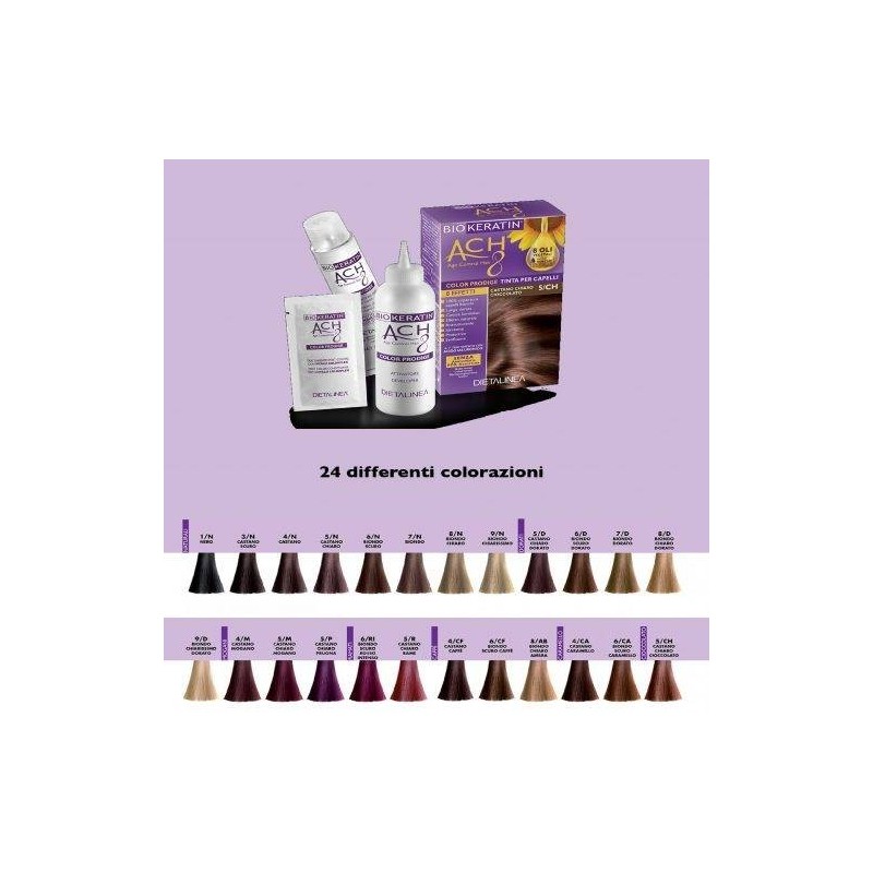 Gdp -general Dietet. Pharma Biokeratin Ach8 Color Prodige 5/n Castano Chiaro