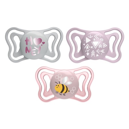 Chicco Succhietto Light Rosa Silicone 2-6m 2 Pezzi