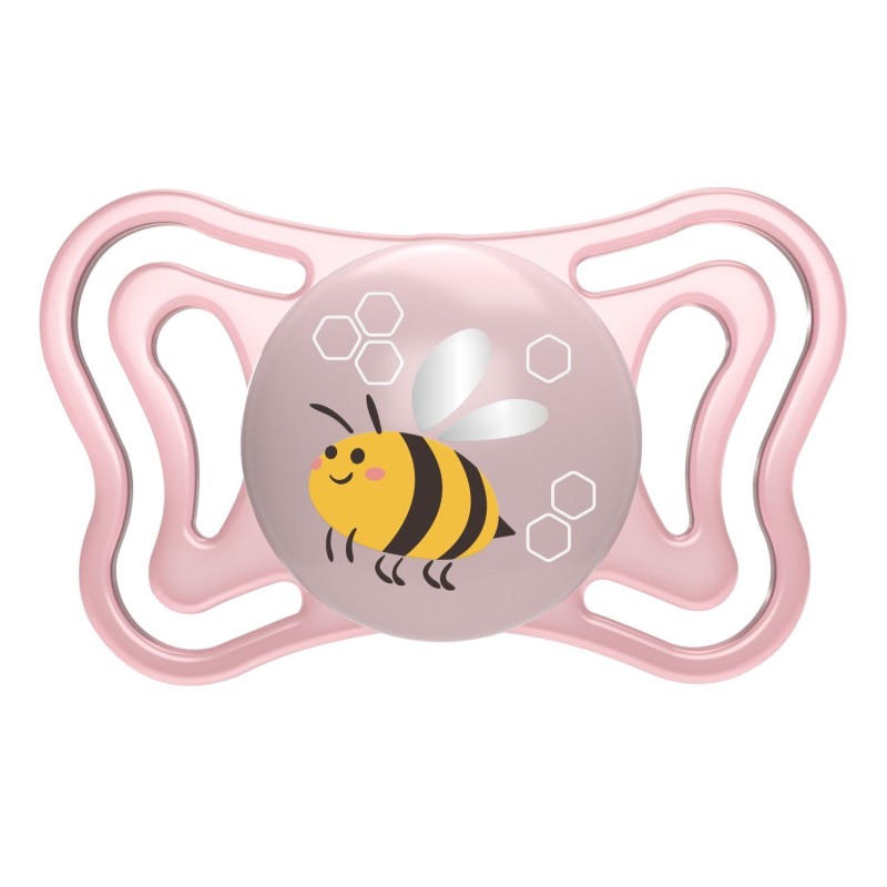 Chicco Succhietto Light Rosa Silicone 2-6m 2 Pezzi