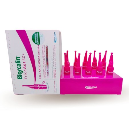 Bioscalin Tricoage 50+ Fiale Anticaduta Ridensificanti 8 Fiale