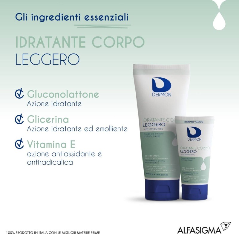Alfasigma Dermon Idratante Corpo Leggero 100 Ml