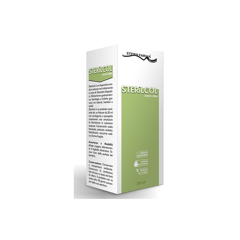 Sterilfarma Sterilcol Gocce Orali Sospensione Gastrofunzionale Flaconcino 20 Ml