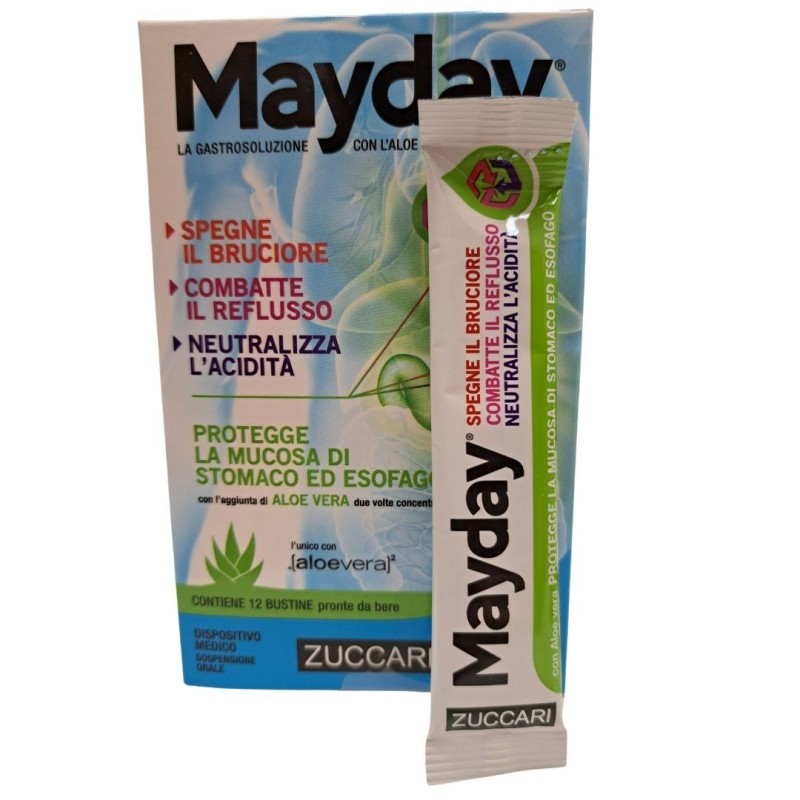 Zuccari Mayday Sospensione Per Uso Orale Alla Menta 12 Bustine 10 Ml