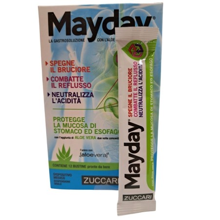 Zuccari Mayday Sospensione Per Uso Orale Alla Menta 12 Bustine 10 Ml