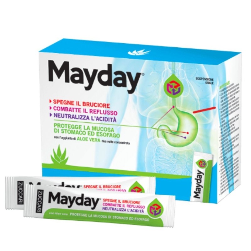 Zuccari Mayday Sospensione Per Uso Orale Alla Menta 12 Bustine 10 Ml