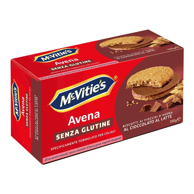 Pladis Global Mc Vitie's Avena Al Cioccolato Al Latte Senza Glutine 150 G