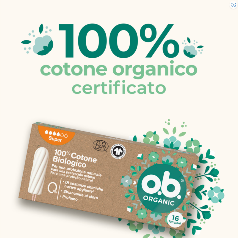 Johnson & Johnson Ob Procomfort Super 16 Organic