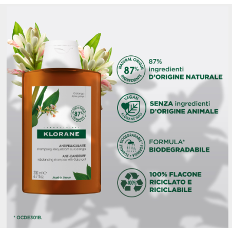 Klorane Shampoo Galanga 200 Ml