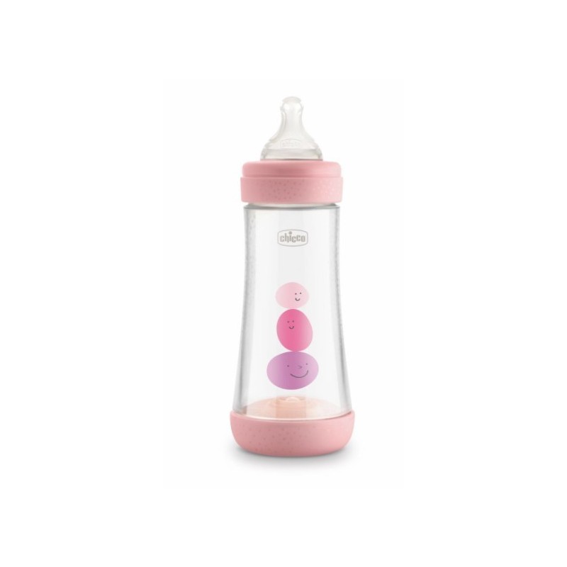 Chicco Biberon P5 240ml Med Silicone Girl