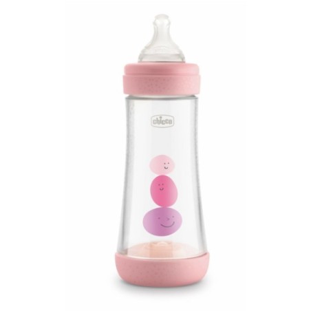 Chicco Biberon P5 240ml Med Silicone Girl
