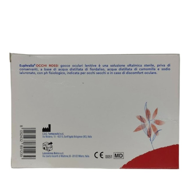 Boiron Gocce Oculari Lenitive Euphralia Occhi Rossi 15 Flaconcini Monodose 0,5 Ml