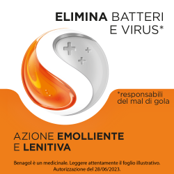 Reckitt Benckiser Benagol 1,2 Mg + 0,6 Mg + 74,9 Mg + 33,5 Mg Pastiglie Con Vitamina C Gusto Arancia 2,4-diclorobenzil Alcool + 