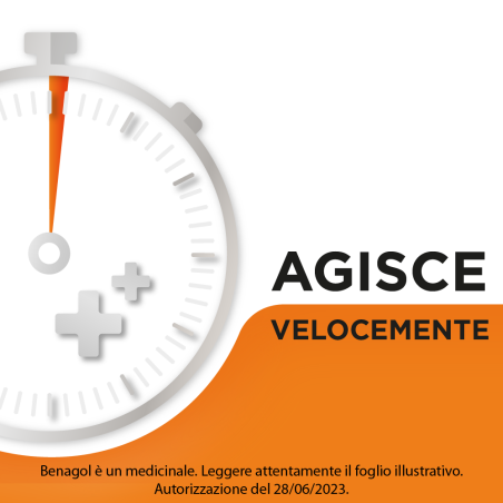 Reckitt Benckiser Benagol 1,2 Mg + 0,6 Mg + 74,9 Mg + 33,5 Mg Pastiglie Con Vitamina C Gusto Arancia 2,4-diclorobenzil Alcool + 