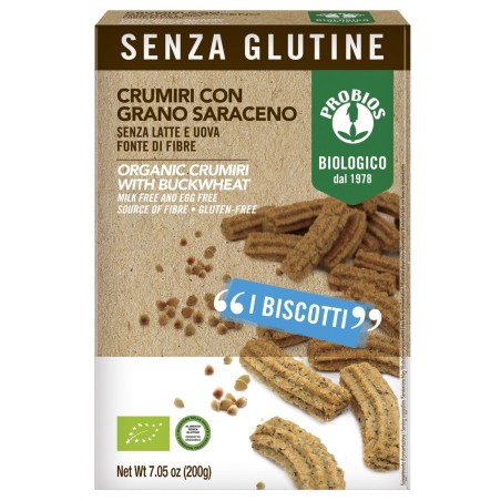 Probios Societa' Benefit Crumiri Con Grano Saraceno 200 G