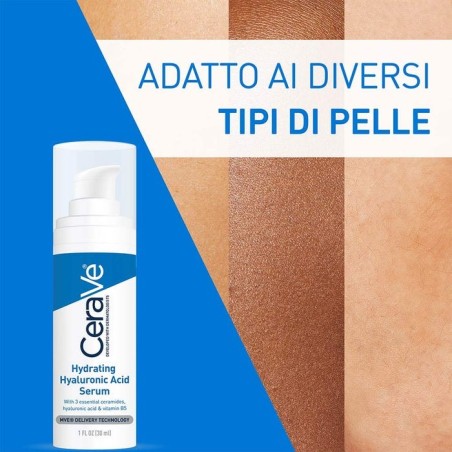 CeraVe Siero idratante per il viso con Acido Ialuronico 30 ml