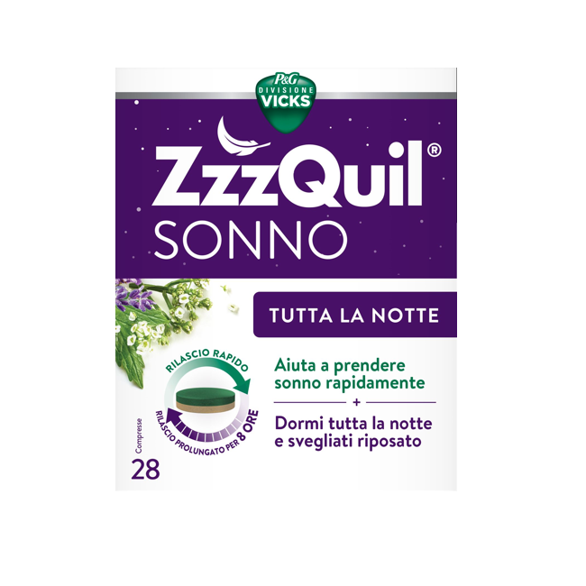 Procter & Gamble Vicks Zzzquil Sonno Tutta La Notte 28 Compresse