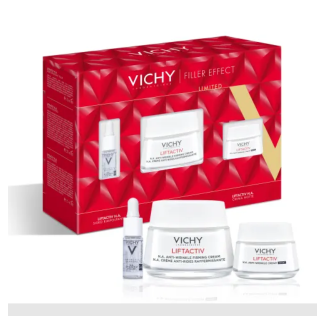 Vichy Liftactiv Ha Cofanetto Natale 2024 1 Liftactive Supreme Pelli Normali Miste 50 Ml + 1 Lift Supreme Ha Epidermic Fill 10 Ml