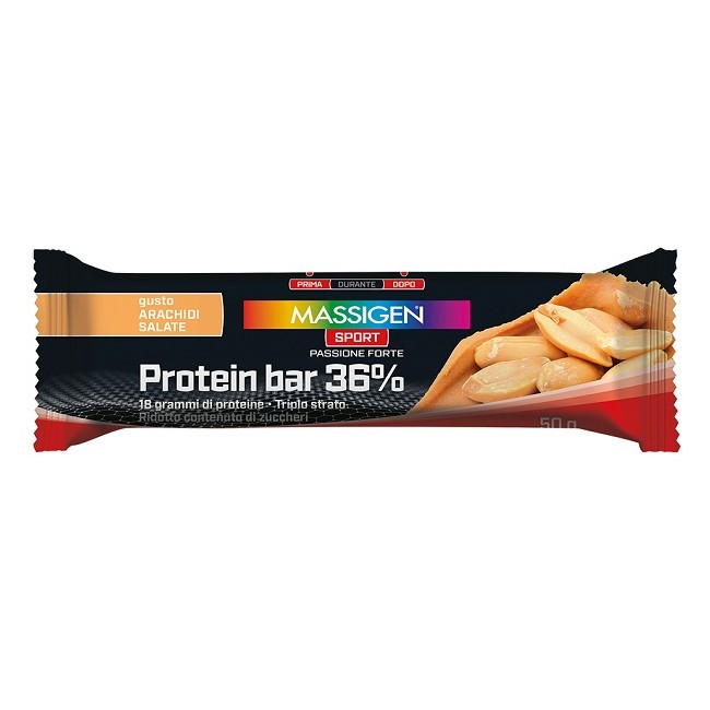 Marco Viti Massigen Sport Protein Barretta 36% Caramello Salato 35 G