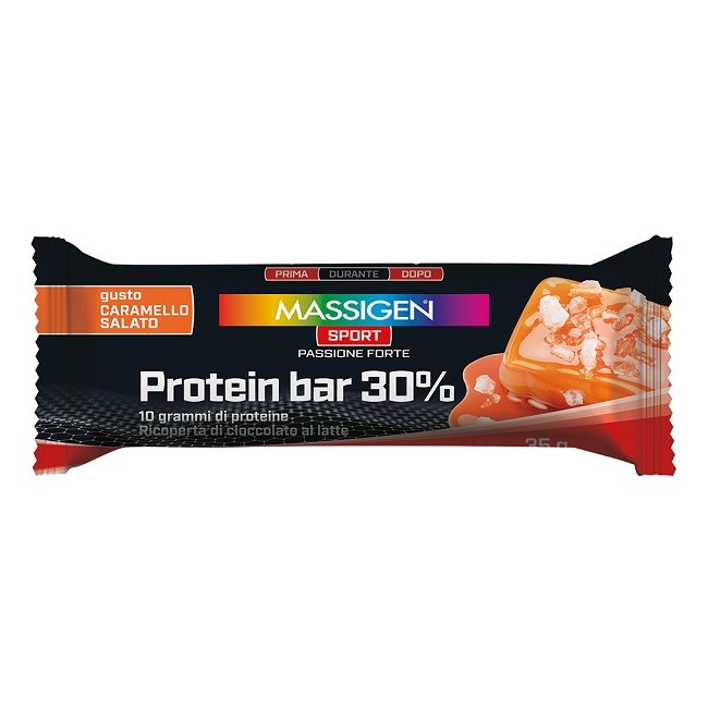 Marco Viti Massigen Sport Protein Barretta 30% Caramello Salato 50 G