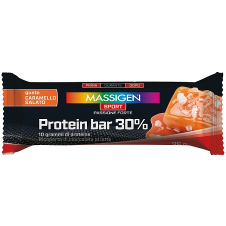 Marco Viti Massigen Sport Protein Barretta 30% Caramello Salato 50 G