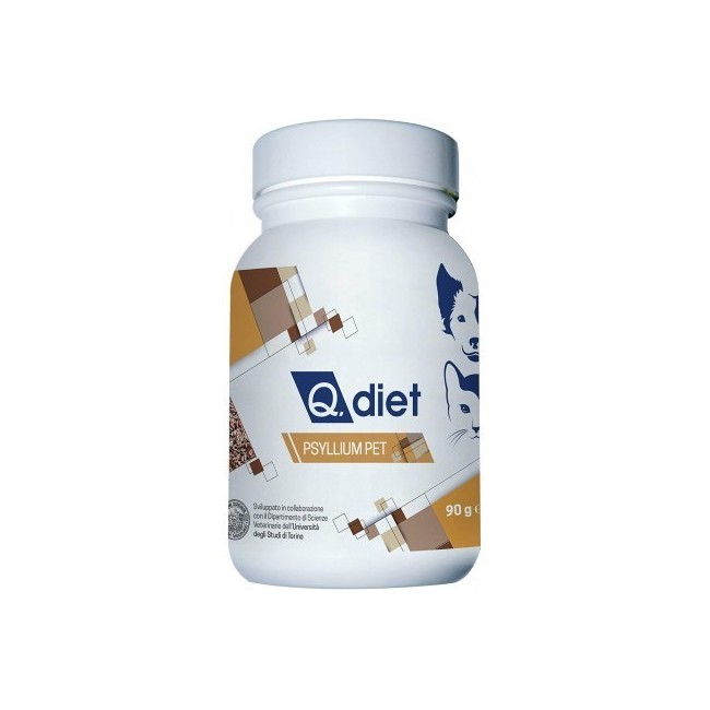 Q Vet Q Diet Psyllium Pet Polvere 90 G