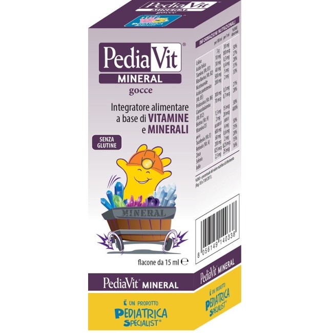 Pediatrica Pediavit Mineral Gocce 15 Ml