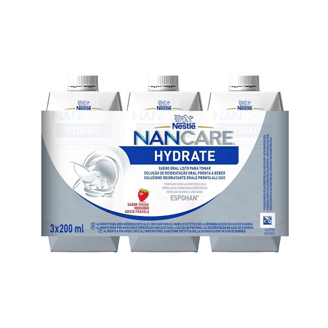 Nestlè Nancare Hydrate Liquido 3 Pezzi Da 200 Ml
