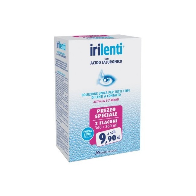 Montefarmaco Soluzione Unica Per Lenti A Contatto Irilenti 2 Pezzi Da 360 Ml
