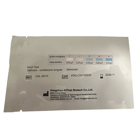 Geomed Test Rapido Alltest Strip Rilevazione Alcol Nella Saliva