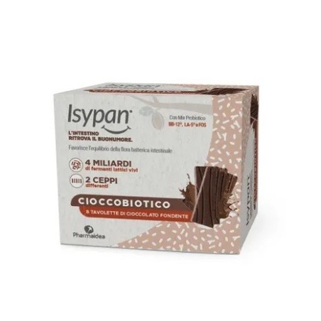 Pharmaidea Isypan Cioccobiotico Fondente 8 Pezzi