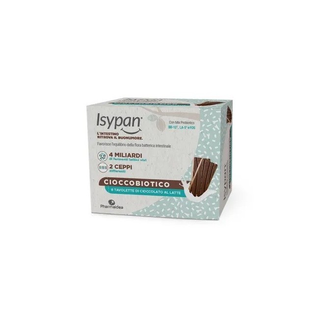 Pharmaidea Isypan Cioccobiotico Latte 8 Pezzi
