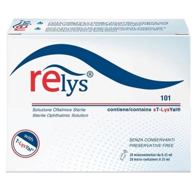 Trb Chemedica Relys Monodose Soluzione Oftalmica 20 Minicontenitori Da 0,35 Ml Senza Conservanti